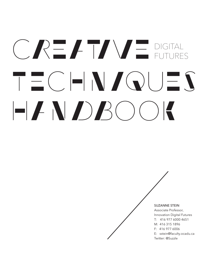 Pdf Creative Techniques Handbook 2014