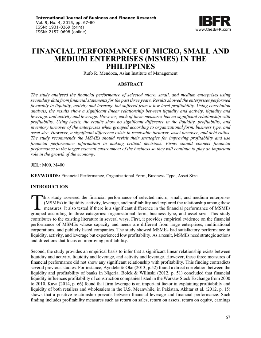 financial literacy thesis philippines