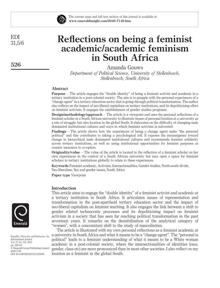 Feminist Reflections Archive