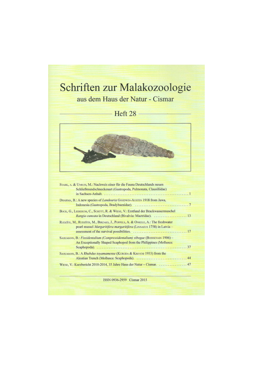 PDF) Is the Carpathian land snail Platyla jankowskiana extinct