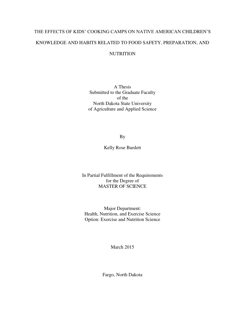 thesis about food service management