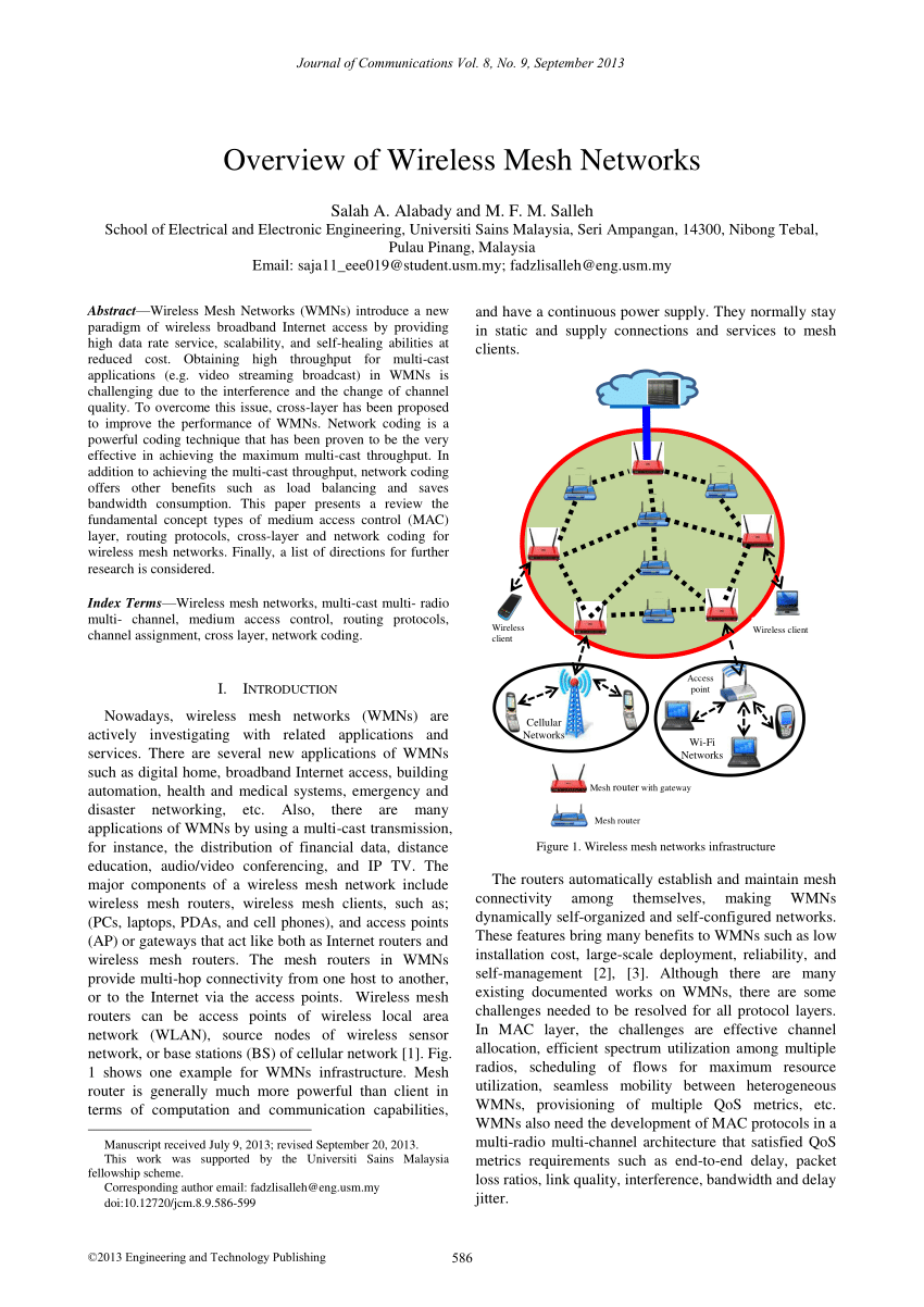 wireless mesh network research paper