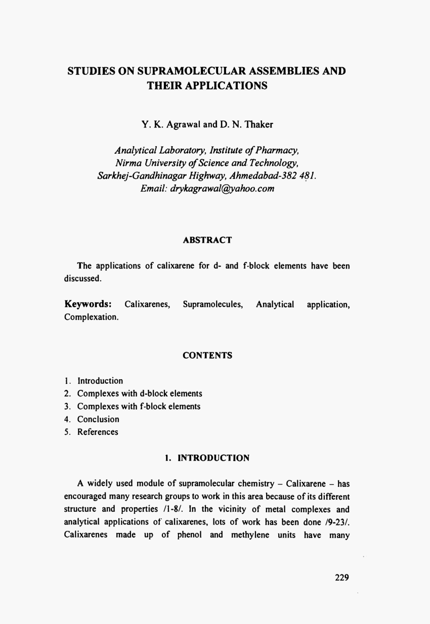 phd thesis on supramolecular chemistry