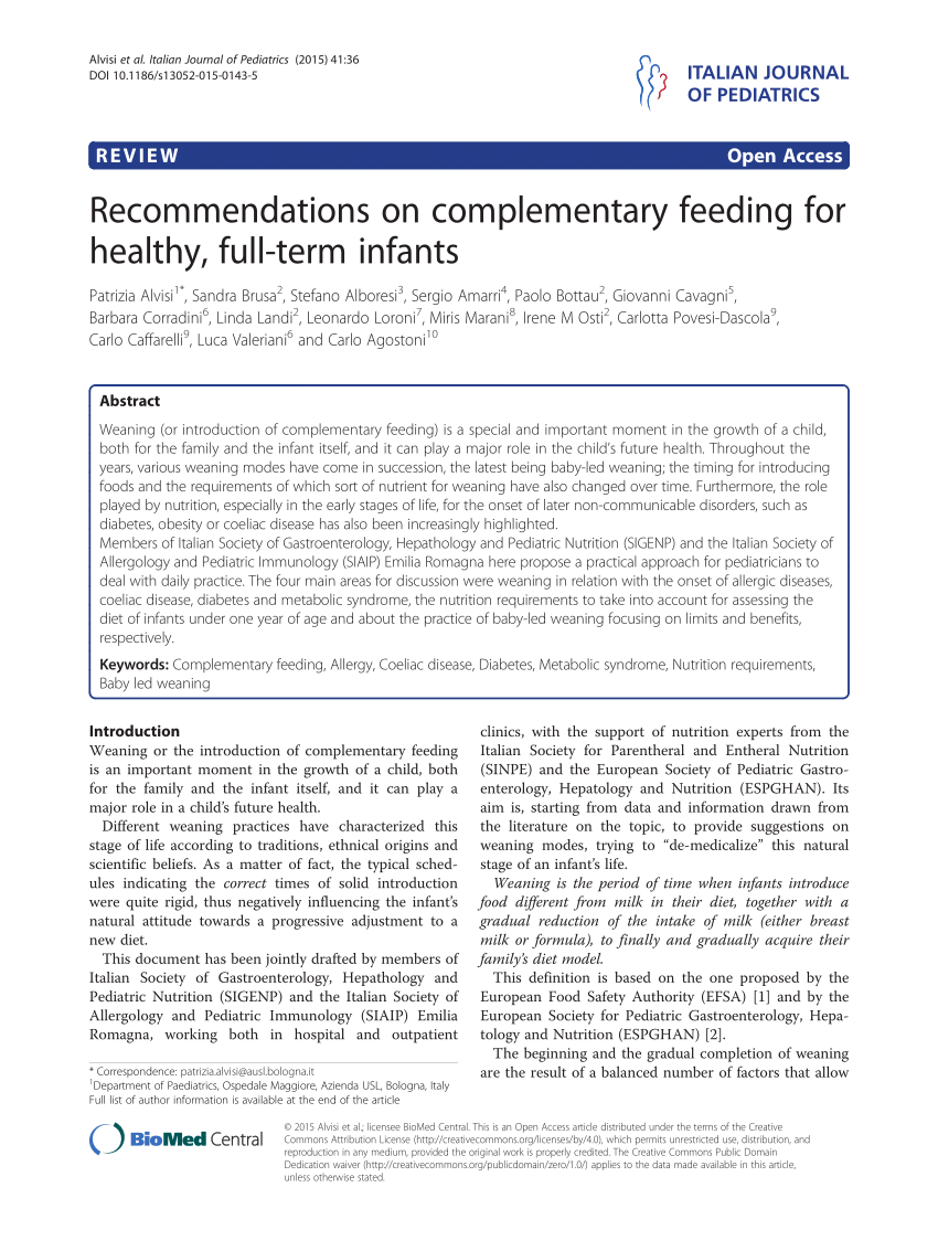 The Essentials of Complementary Feeding Practices for Babies – Else  Nutrition