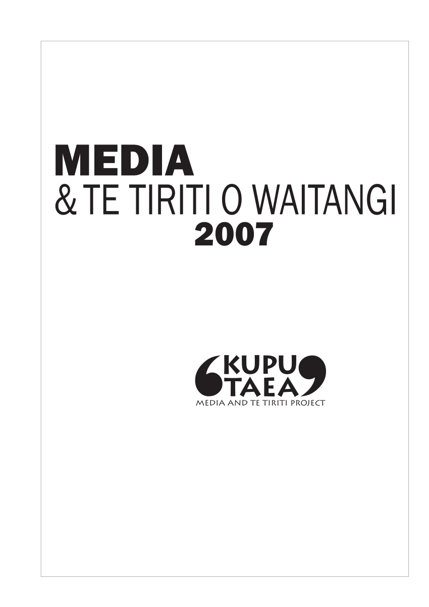 Pdf Media Te Tiriti O Waitangi 07