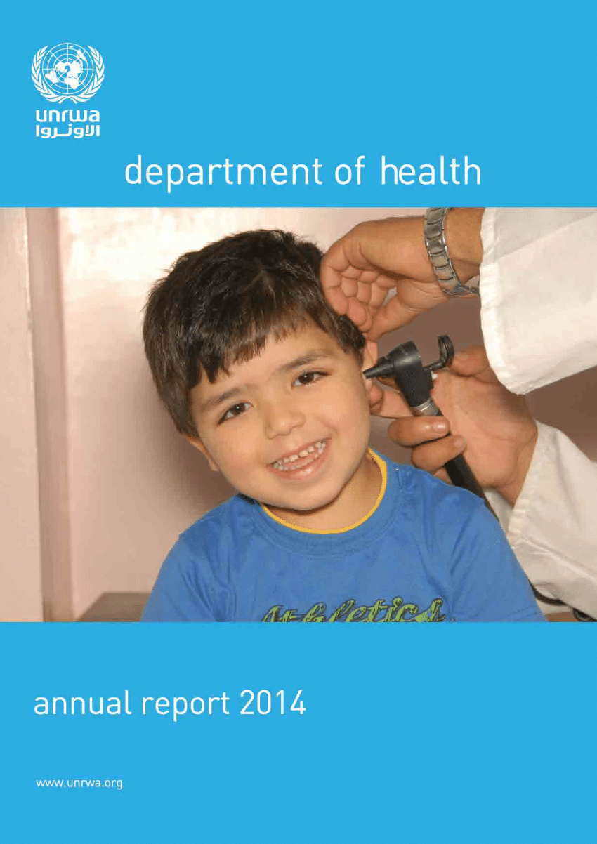 UNRWA Health Department Annual Report 2014 (published in May 2015) (PDF