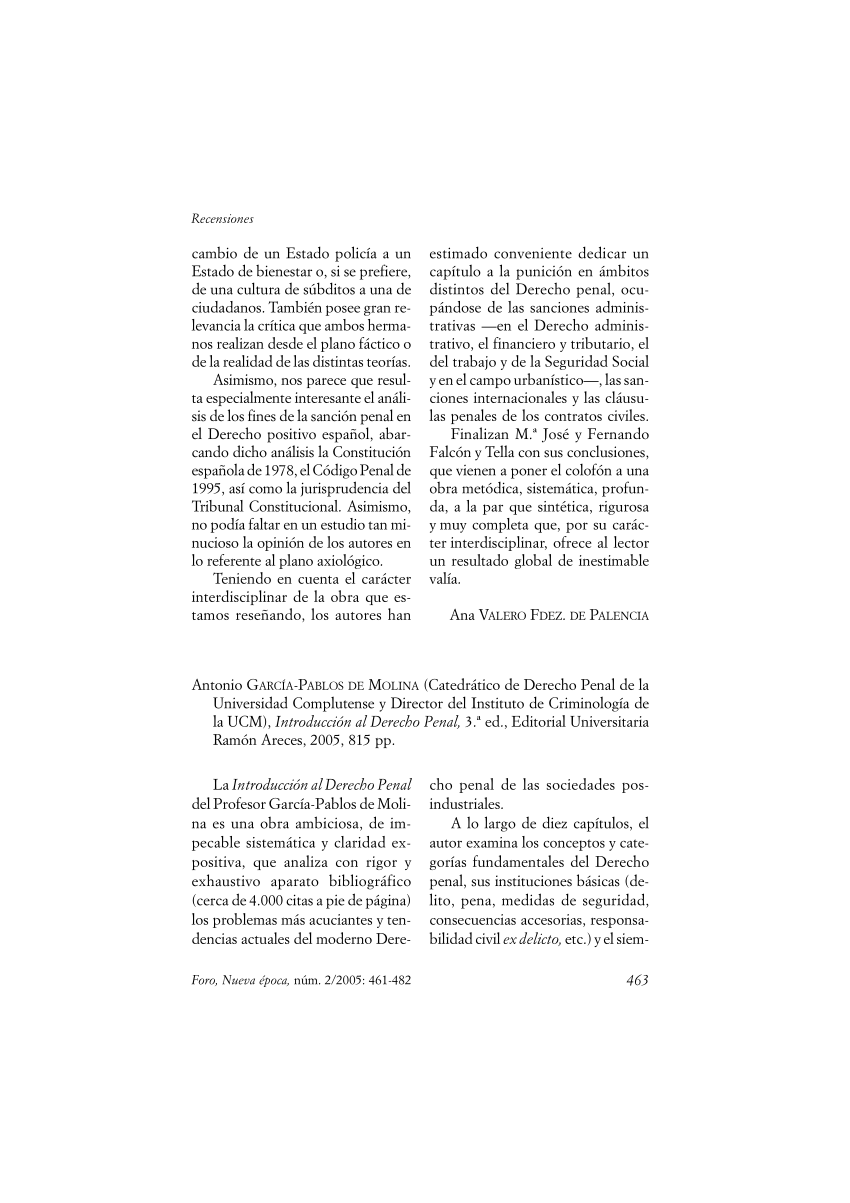 La Constitución Española de 1978 y el Derecho Penal