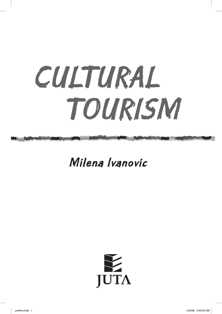 tourism and culture pdf