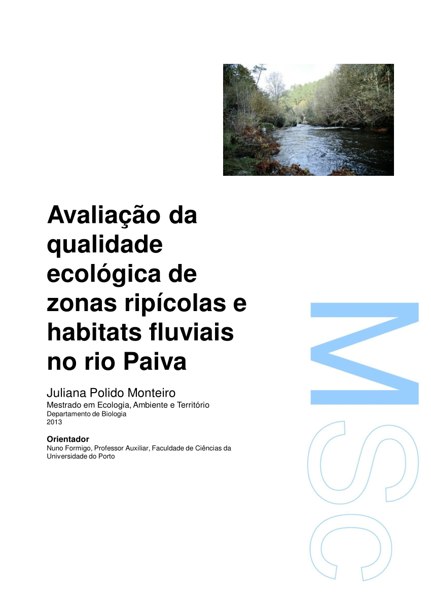 (PDF) Avaliação da qualidade ecológica de zonas ripícolas e habitats ...