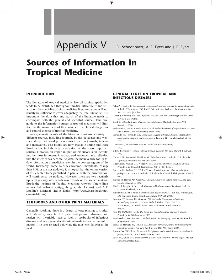 research and reports in tropical medicine