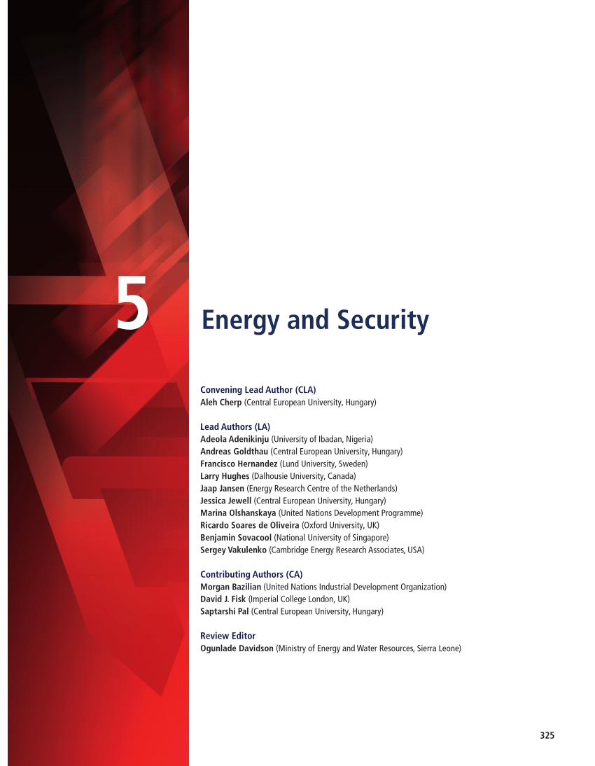 energy security research paper