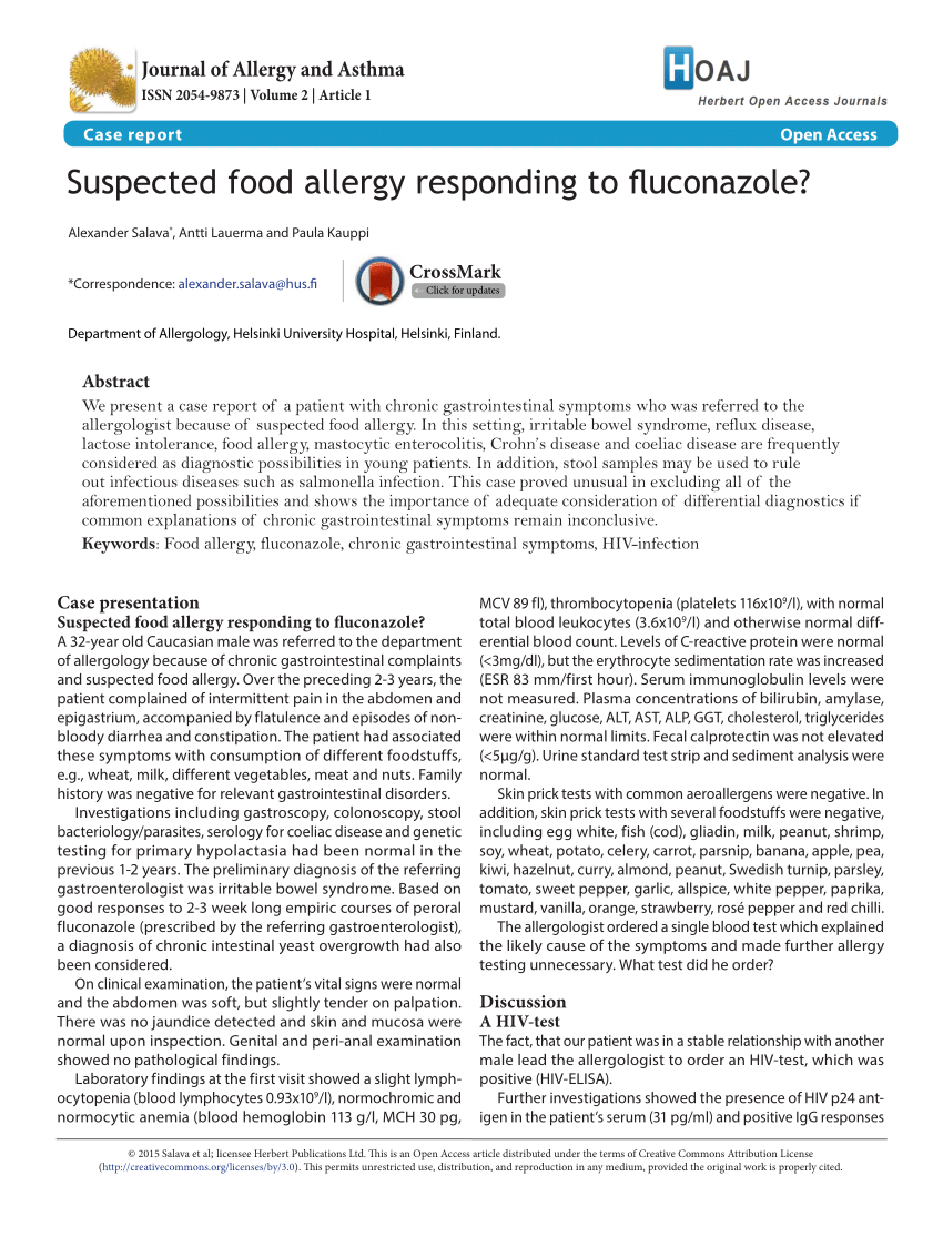 allergy to fluconazole