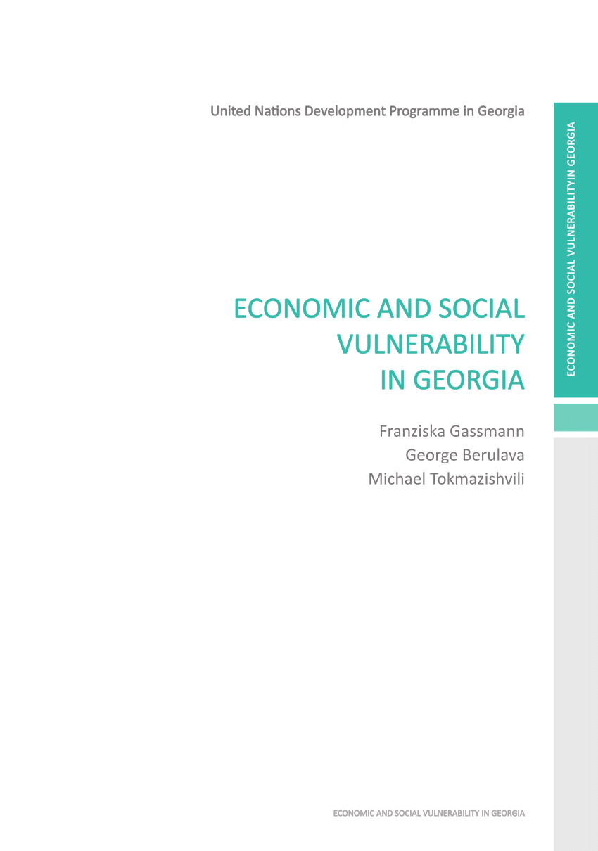 PDF) Economic and Social Vulnerability in Georgia