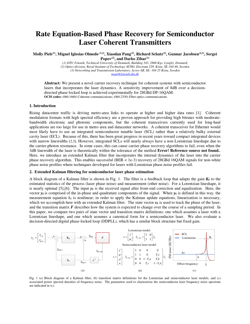 semiconductor laser rate equation pdf