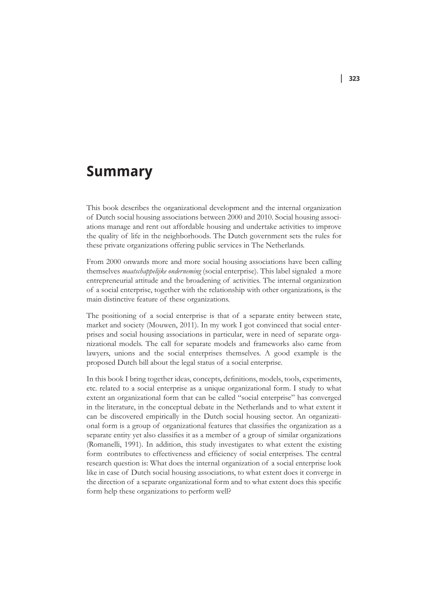 executive summary phd thesis