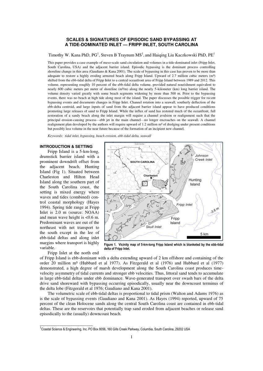 (PDF) SCALES & SIGNATURES OF EPISODIC SAND BYPASSING AT A TIDE