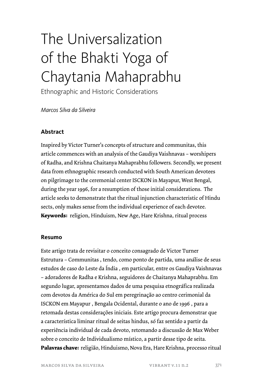 Purushatraya Swami. - Movimento Hare Krishna, PDF