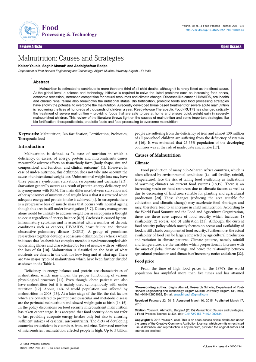 research paper about malnutrition in the philippines pdf