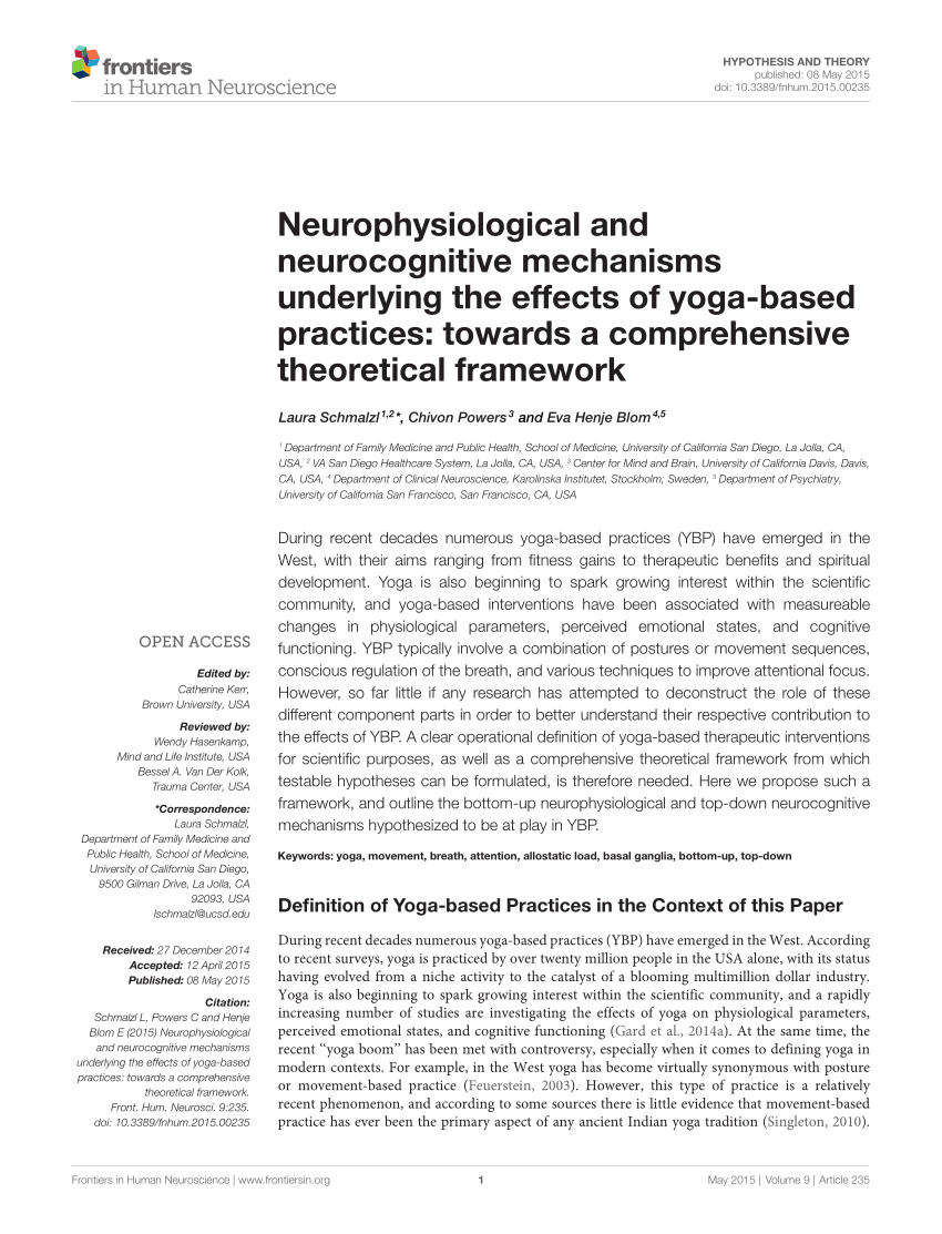 (PDF) Neurophysiological and neurocognitive mechanisms underlying the ...