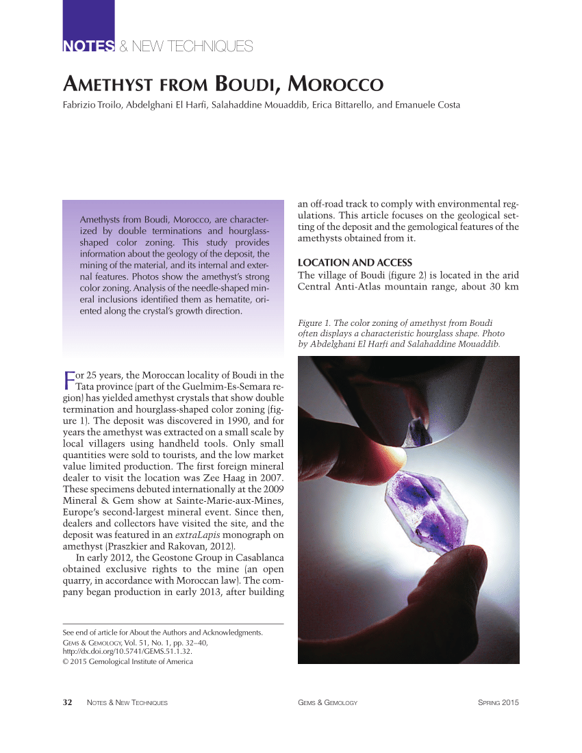 Study on the effect of heat treatment on amethyst color and the