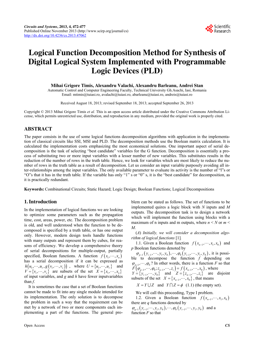 digital logic design research paper