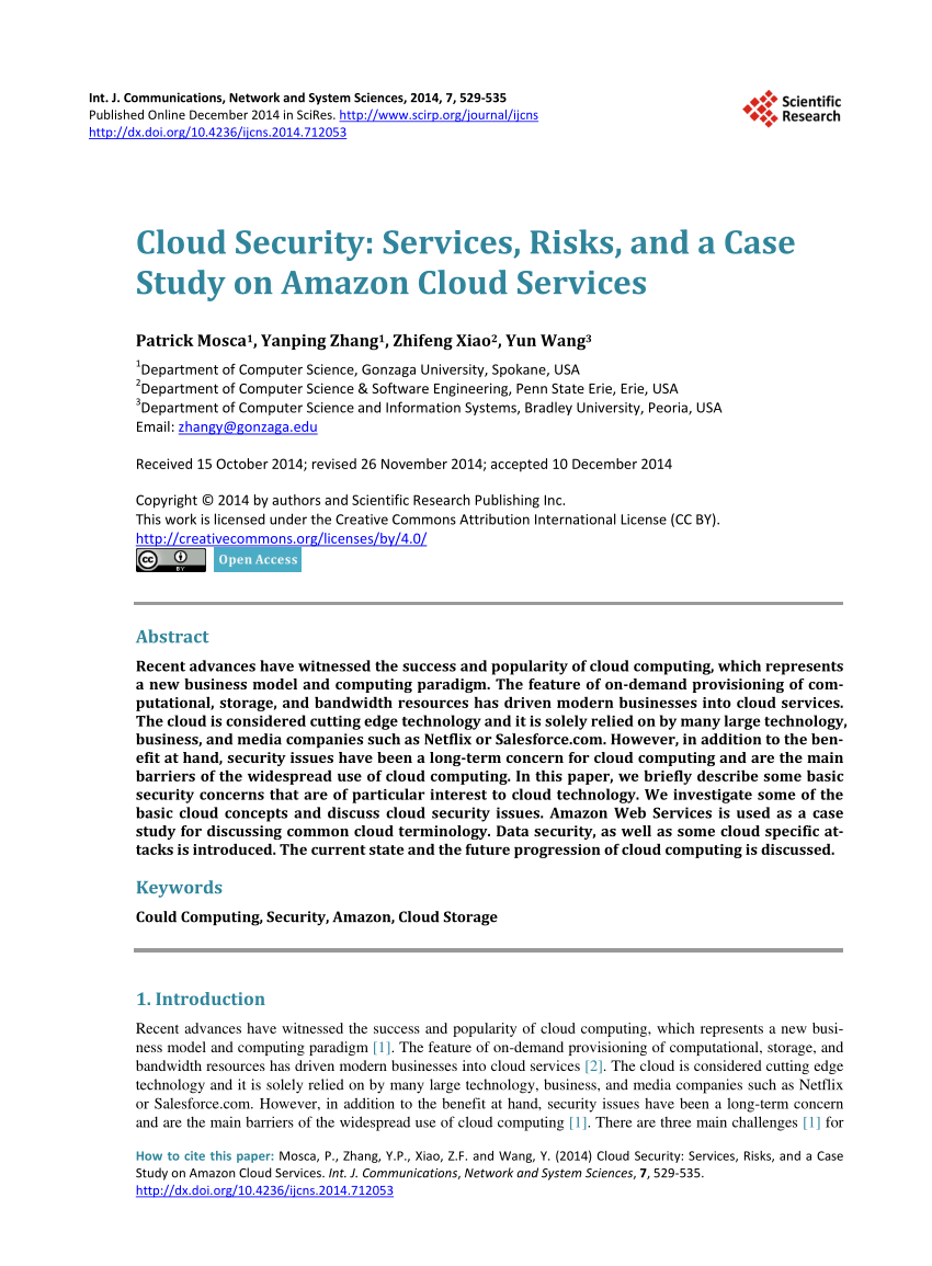 case study on amazon cloud service provider