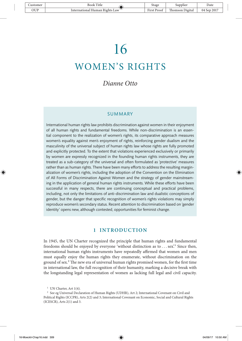 equality for womens rights essay