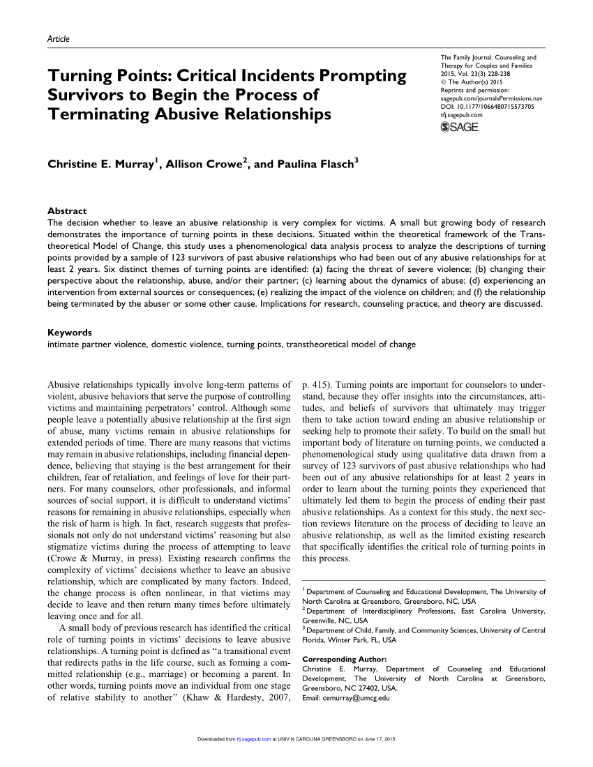 Pdf Turning Points