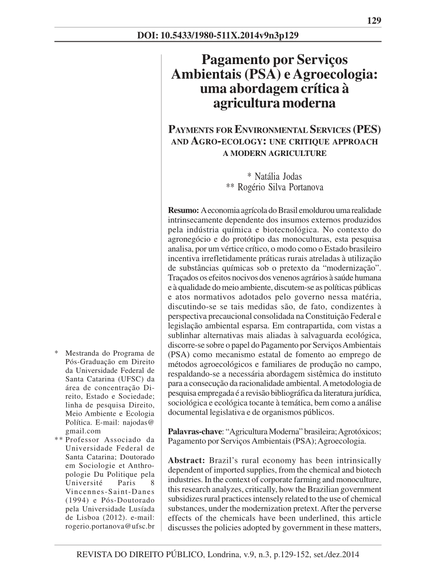 PDF) Pagamentos por Serviços Ambientais na Mata Atlântica: Lições