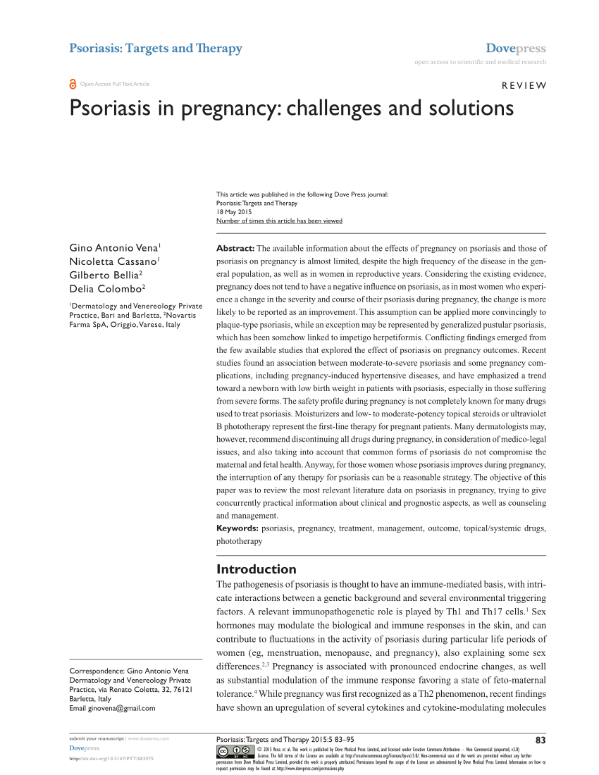 psoriasis and recurrent miscarriage