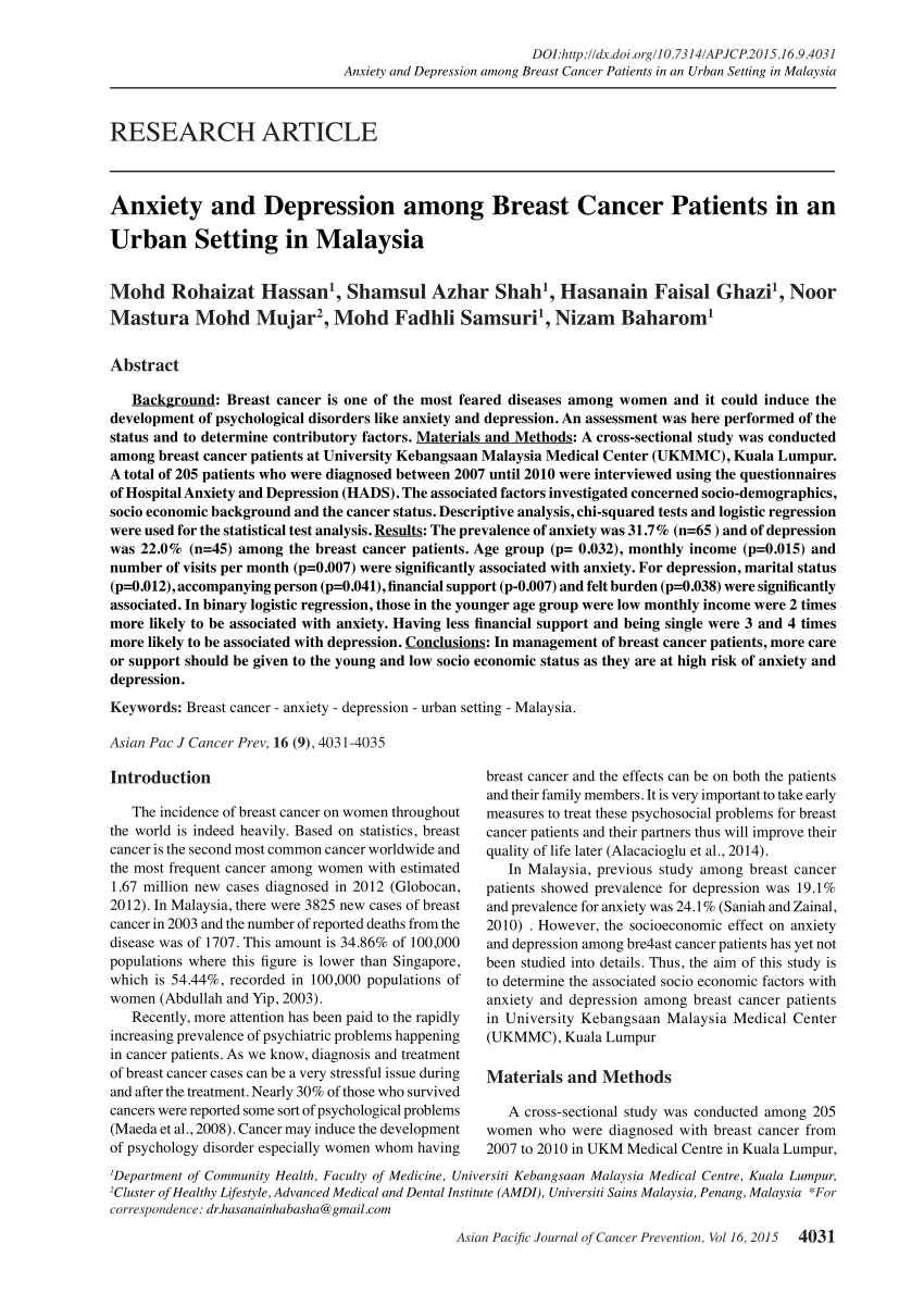 research paper on breast cancer