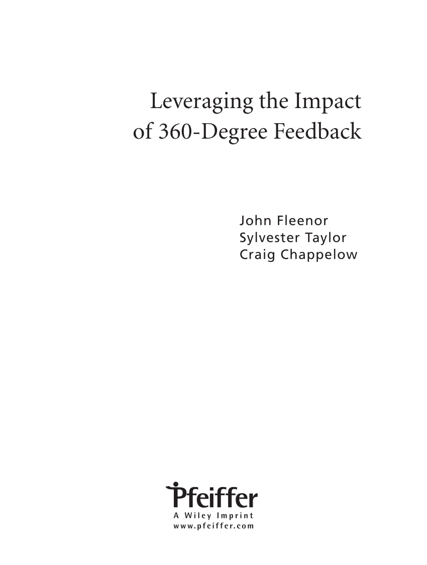 360 degree feedback literature review pdf