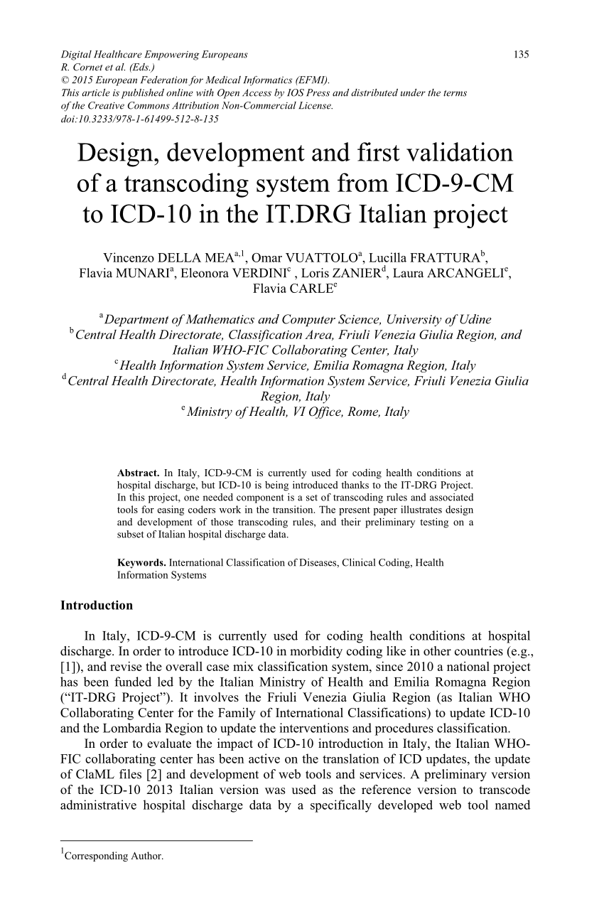 PDF Design, development and first validation of a transcoding ...