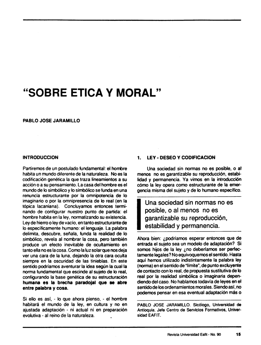 Pdf Sobre ética Y Moral 4040