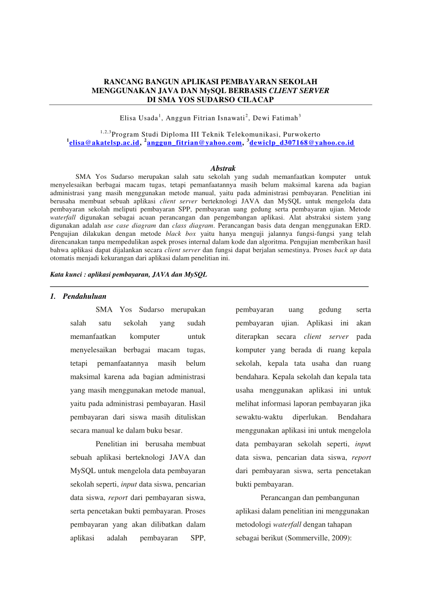 (PDF) Rancang Bangun Aplikasi Pembayaran Sekolah ...