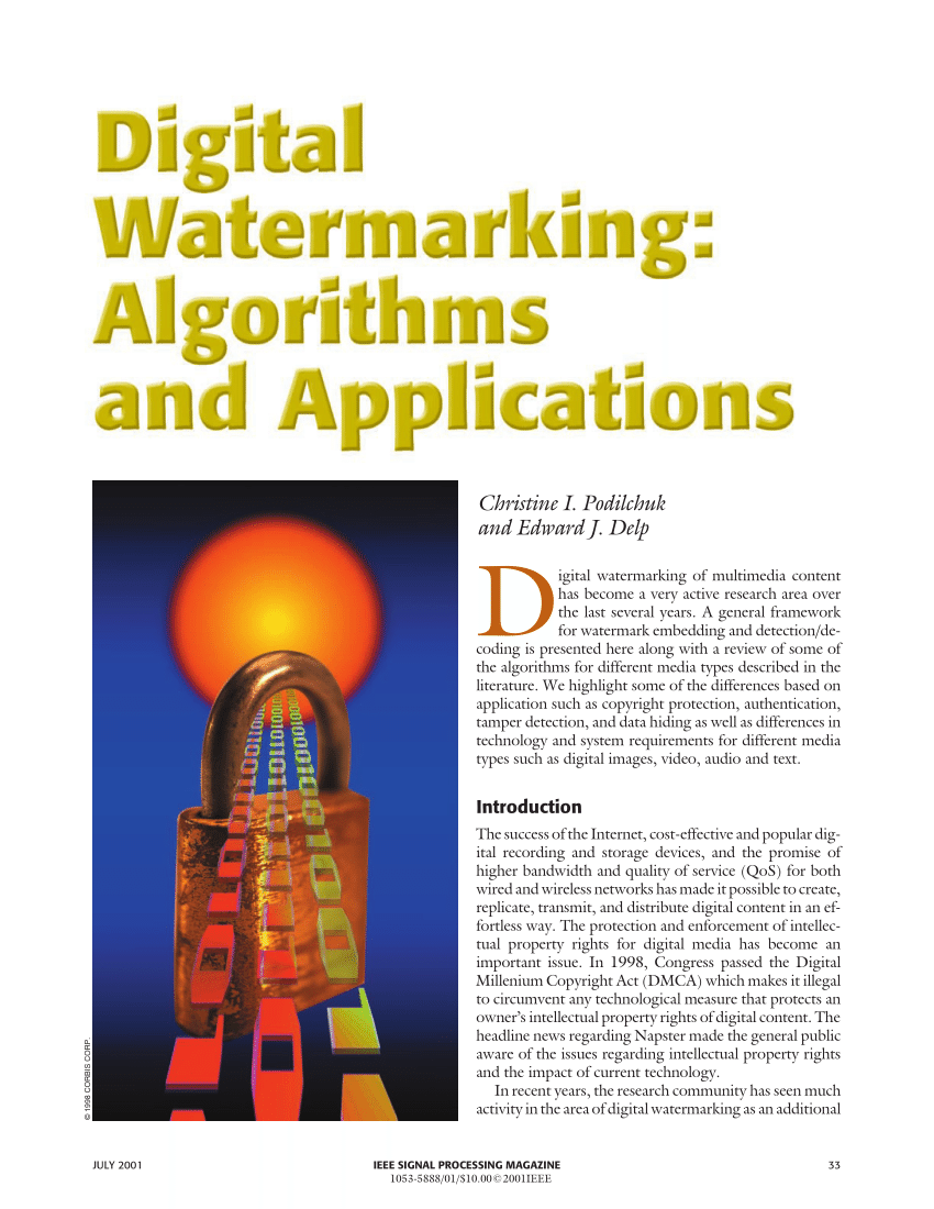 latest research paper on watermarking