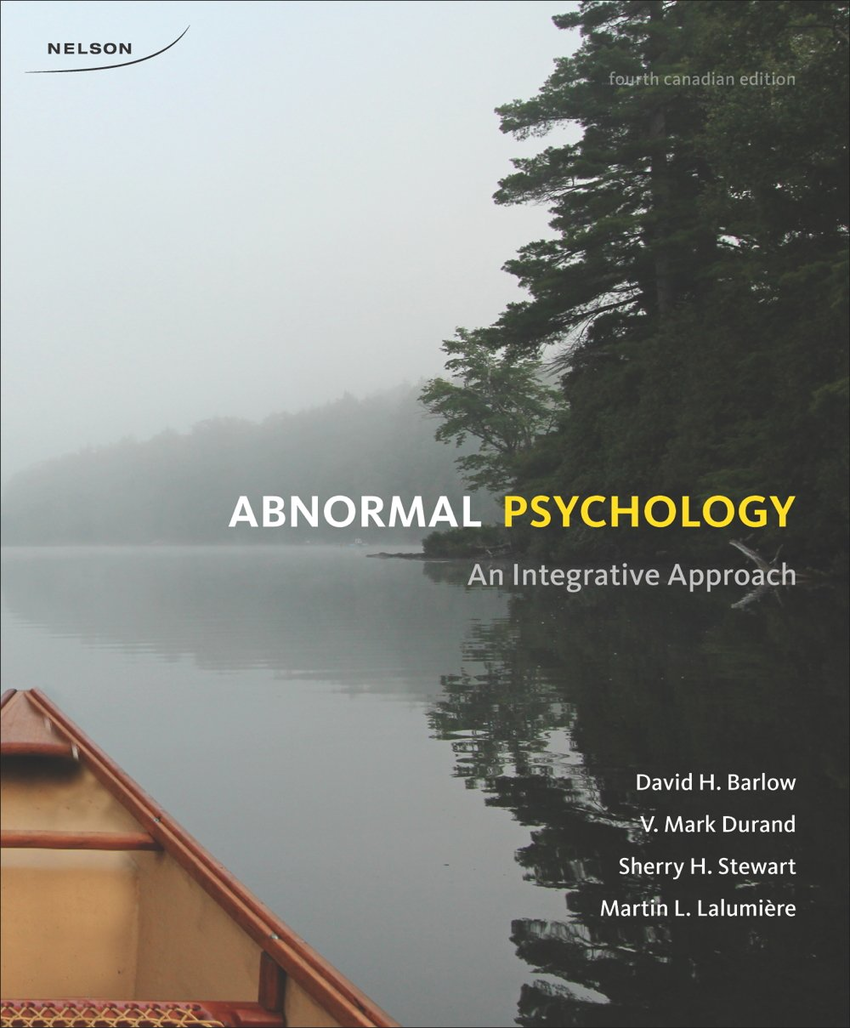(PDF) Abnormal Psychology An Integrative Approach