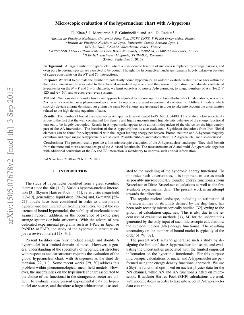 (PDF) The hypernuclear chart