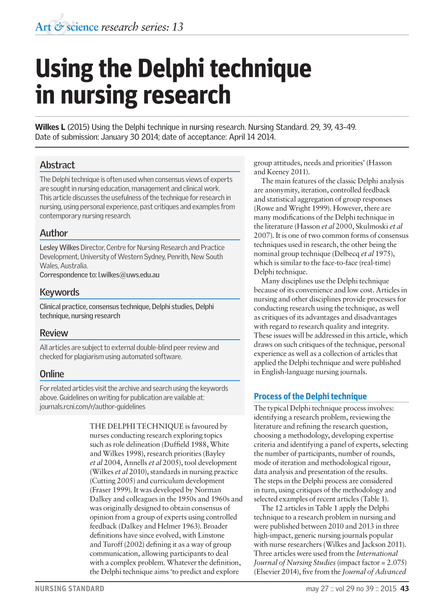 interesting topics for nursing research paper