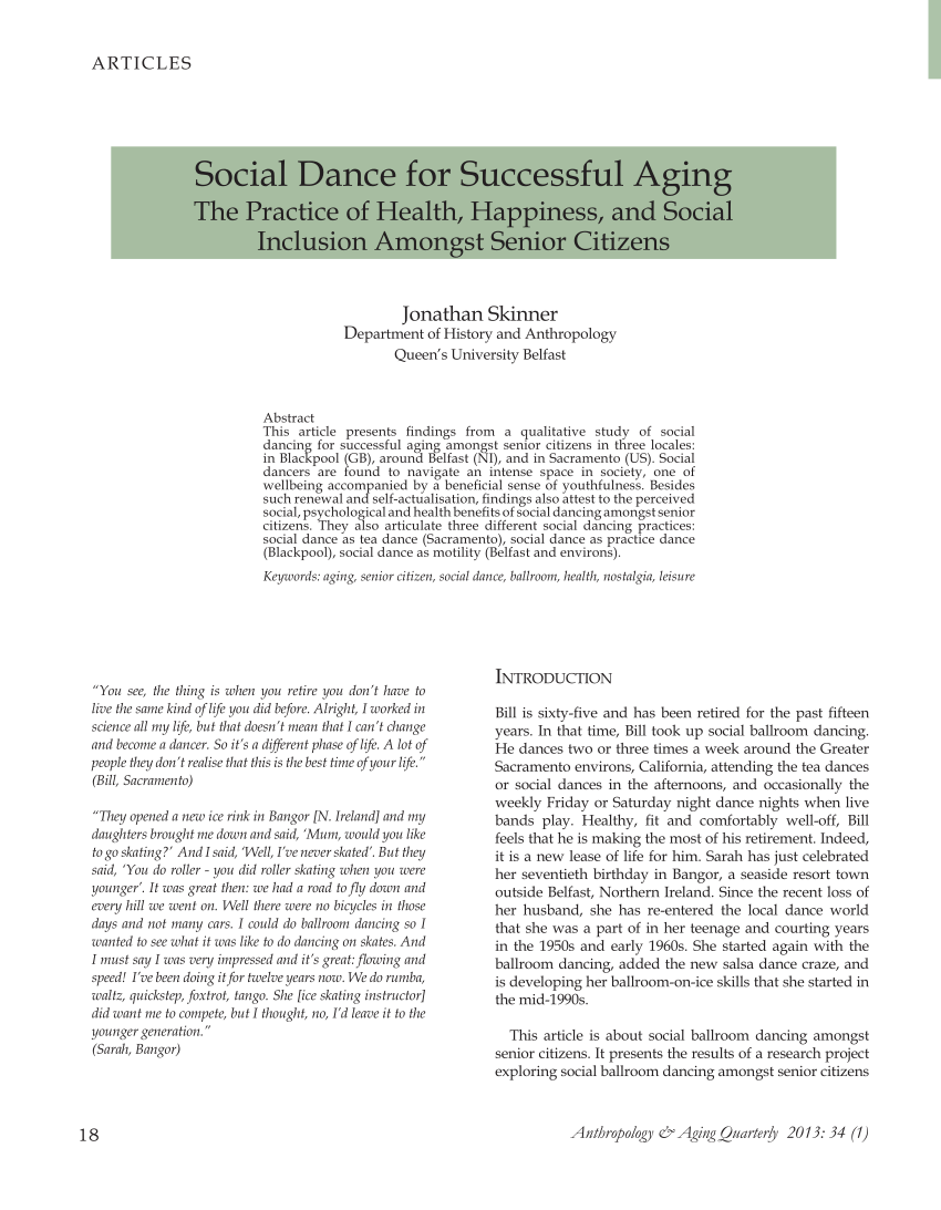 PDF) Social Dancing for Successful Ageing Models for Health, Happiness and Social Inclusion amongst Senior Citizens picture