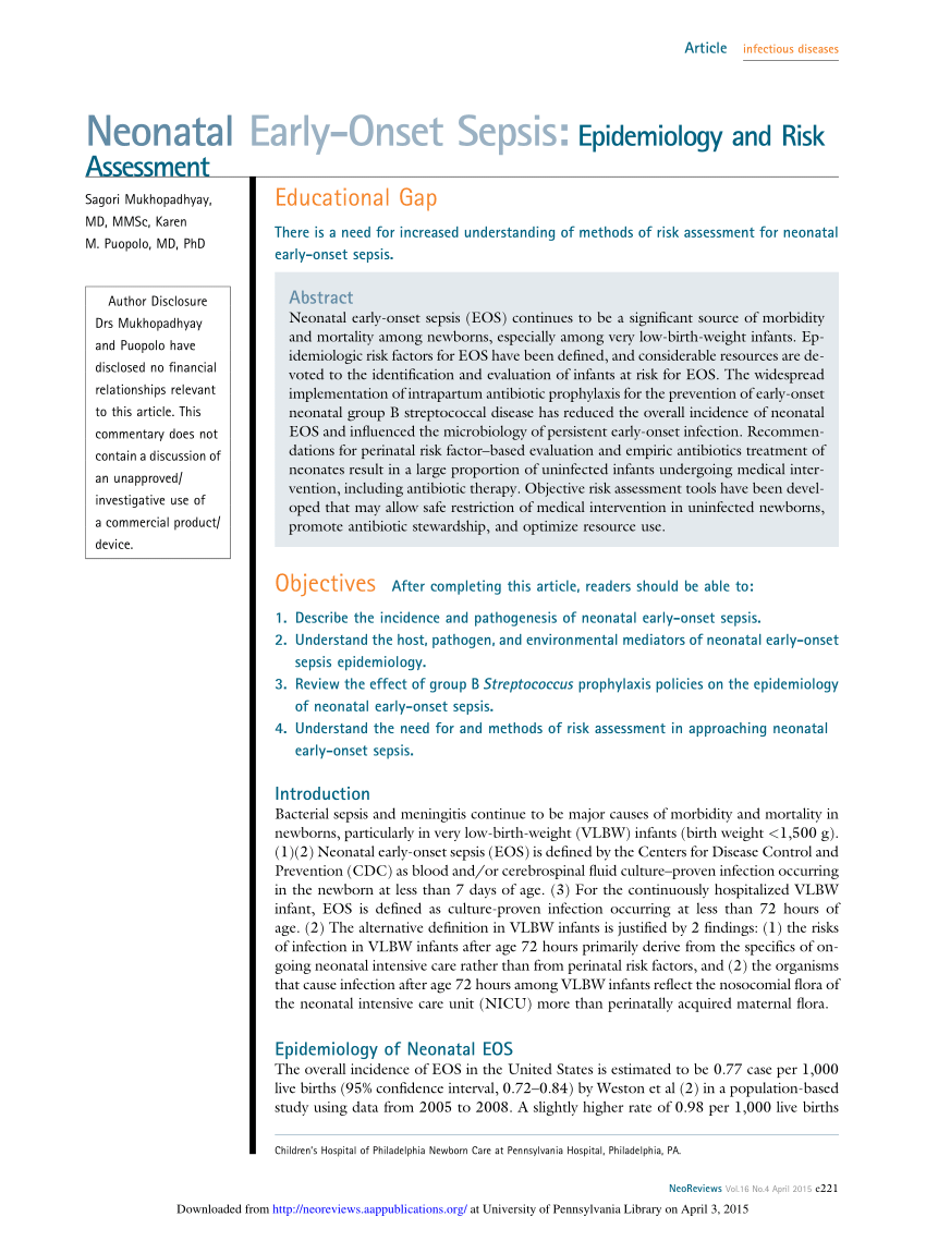 neonatal sepsis case study scribd