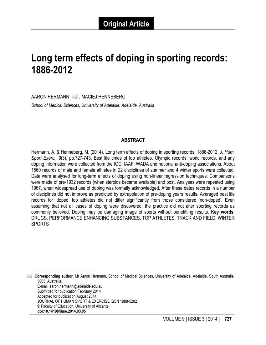 research questions about doping in sports