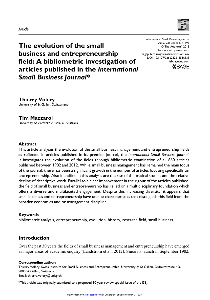research articles on business management