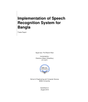 Voice recognition thesis pdf