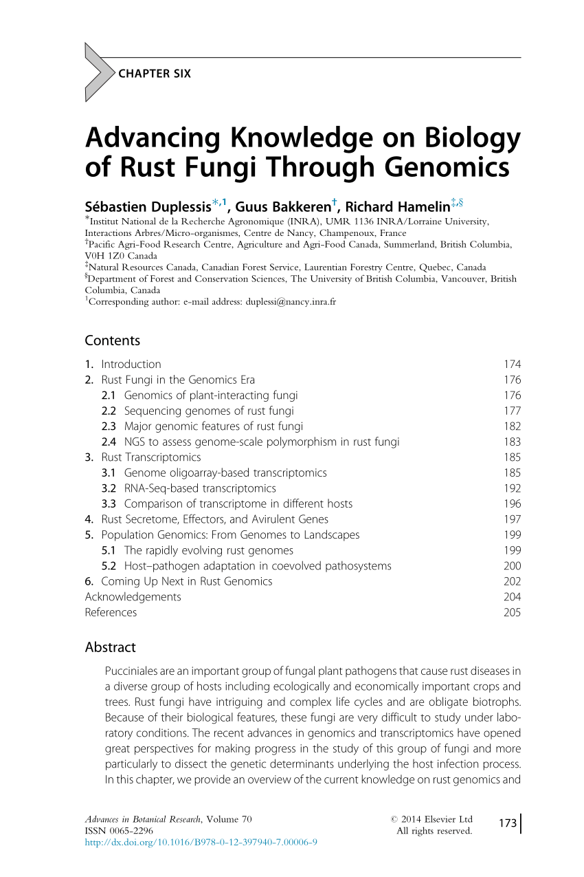 rust fungi research paper