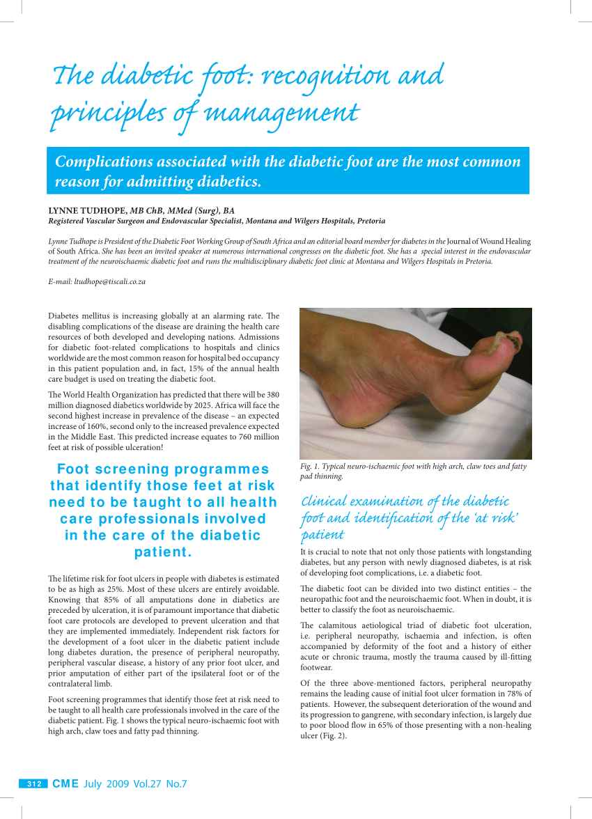 research paper diabetic foot