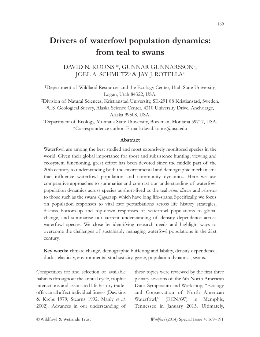 Pattern Of Covariation Between Life History Traits Of