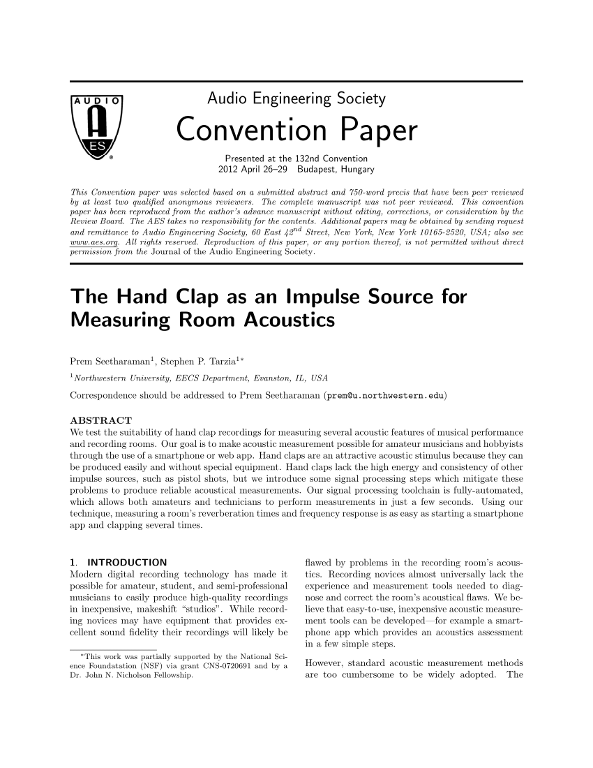 hand clap routine