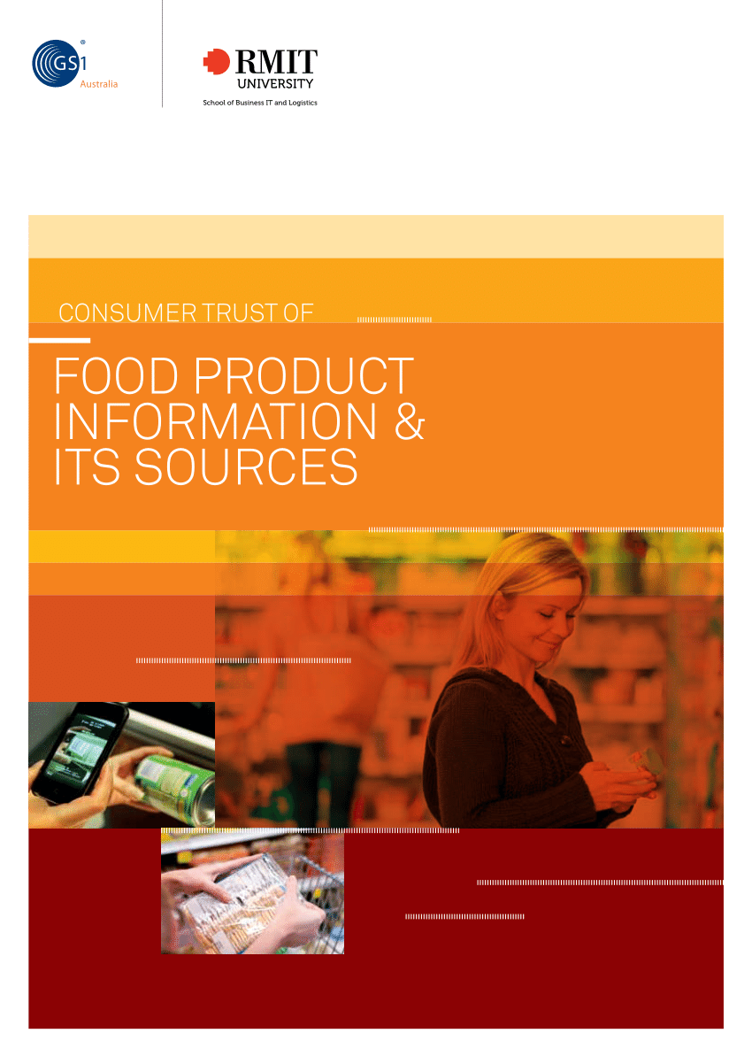 PDF) Consumer Trust of Food Product Information and its Sources