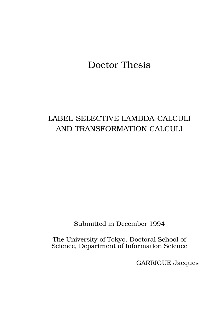 thesis medicine pdf